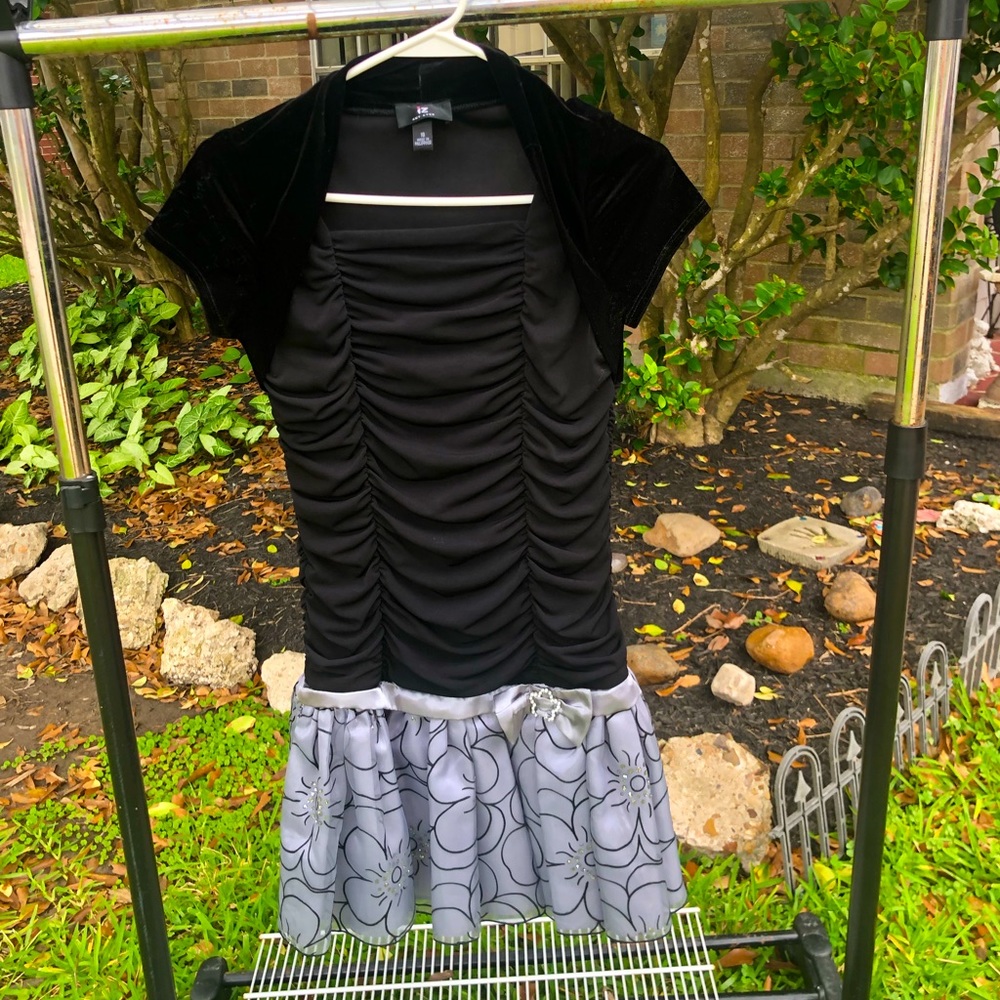 Black and Gray Amy byer long Dress.